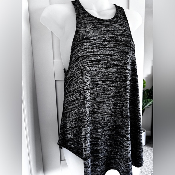 ARITZIA WILFRED FREE Burnette Tank Swing Top Racerback Black & Gray Marled Med - Picture 3 of 15